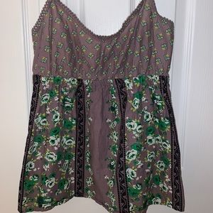 Delias adjustable floral spaghetti strap tank